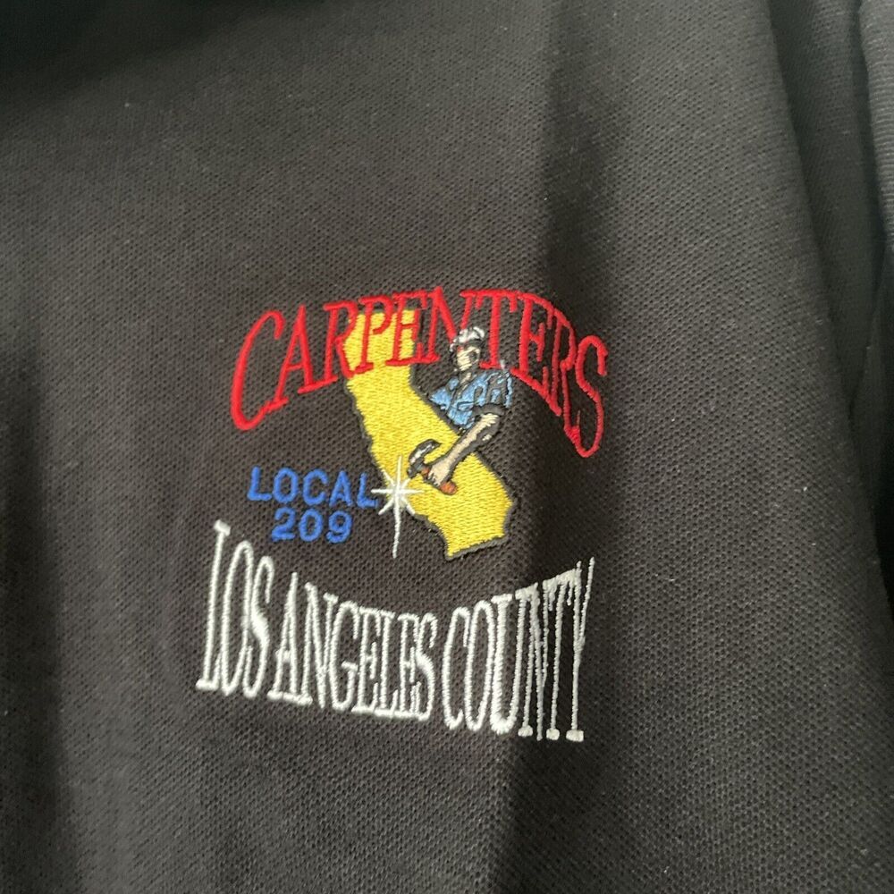 King Louie Mens Carpenters Union Polo Shirt 3XL Local 209 Los Angeles Workwear